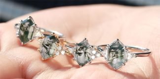How Do Branch Kite Shape Natural Moss Agate Rings Express the Beauty of Nature?